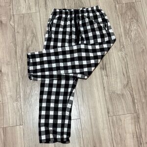 Boxercraft Black and White Checkered Large Men's pajama Pants